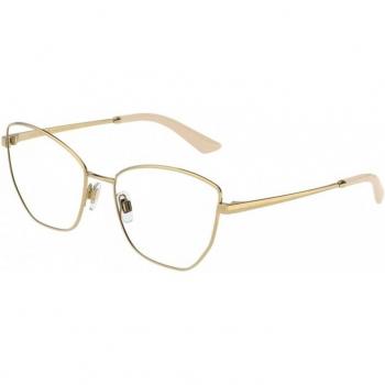 Dolce & Gabbana DG1340 02 Women's Butterfly Eyeglasses Gold Size 54 - Blue Light Block Available