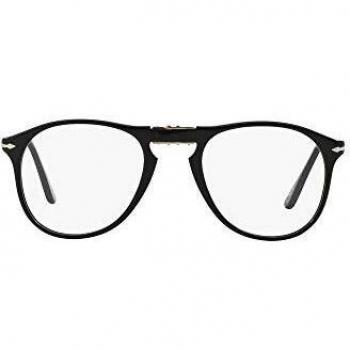 Persol Men's 0PO9714VM Sunglasses, Black, 52