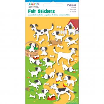 Fiesta Crafts - K-1014 - En Pegatinas Fieltro - Cachorros
