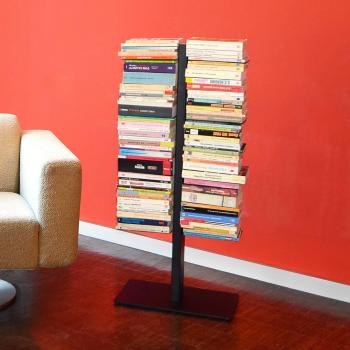 Radius Booksbaum - Estantería de pequeño negro/8 compartimientos/90x39cm