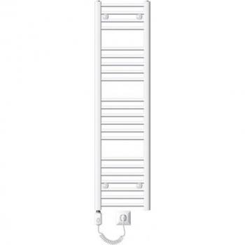 Radiador Toallero Eléctrico ECD Germany 300 x 1400 mm 1200W Blanco Recto con Conexión Lateral
