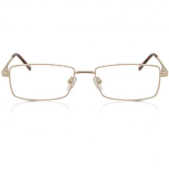 Gafas Anti-Azules Rectangulares Montura Completa Metálica Dorada para Hombre - SmartBuy Collection