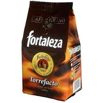 Café Fortaleza - Café en Grano Torrefacto, Cremoso, Sabor Pleno, Intenso y Aroma Caramelizado, Robusta Natural, Ideal para Cafeteras Espresso, Pack 3 x 250g