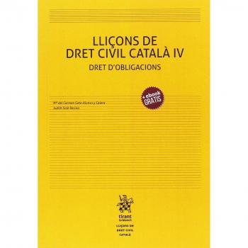 Lliçons de Dret Civil Català iIV Dret DŽobligacions