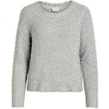 Vila Clothes Suéter Mujer Large Gris
