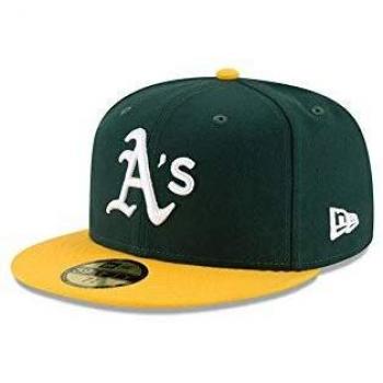 New Era Acperf Oakath Hm 2017 Gorra Línea Oakland Athletics, Unisex niños, Azul, 7 1/8