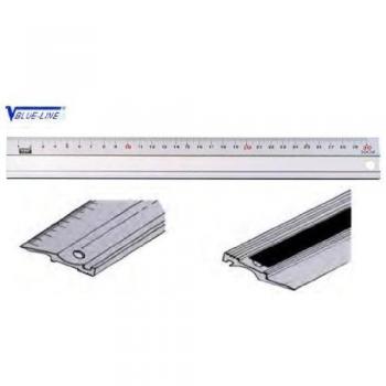 Vogel 1796300060 - Regla aluminio con bisel 600 35x1,5 negro/rojo