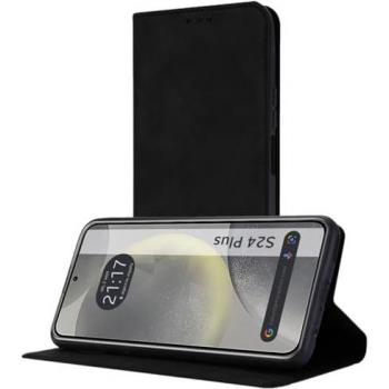 Funda Libro de Polipiel con Tarjetero para Samsung Galaxy S24+ Plus 5G Color Negra