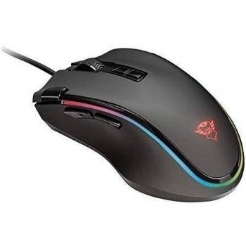 Trust GXT 188 Laban - Ratón Gaming ergonómico y Profesional, Color Negro