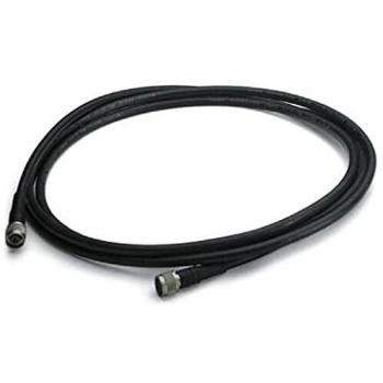 Cable coaxial Phoenix Contact 50 Ω, conector Tipo N Macho a ambos extremos, color negro, longitud 10M