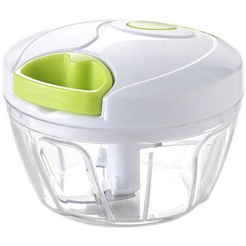 KitchenNinjia Potente Picador Manual de Alimentos, Hand Held Picador de Verduras / Picadora y Licuadora Para Cortar Frutas, Verduras, Frutos Secos, Hierbas, Ajo Para La Salsa, Ensalada