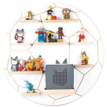 Estante de Pared Infantil de Fútbol para Toniebox y Figuras - Blanco