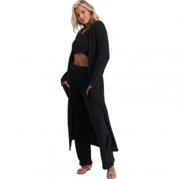 Steve Madden Women's Boucle Fleece Duster Jacket
