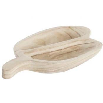 Bandeja de Aperitivos DKD Home Decor Marrón Claro Natural Tropical 38 x 21 x 5 cm