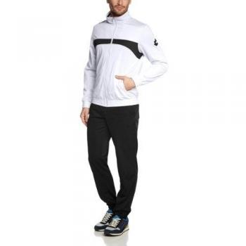 Lotto Omega PL Cuff - Conjunto de chándal para hombre, color blanco / negro, talla L