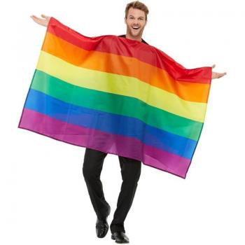 Disfraz de Bandera Arcoíris orgullo LGBT para adultos de Smiffy's