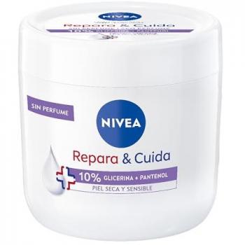 Nivea Repara & Cuida 10% Glicerina + Pantenol 400 ml Crema Corporal para Piel Seca y Sensible