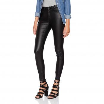 Only Anne K Mid Waist Coated Skinny Jeans
