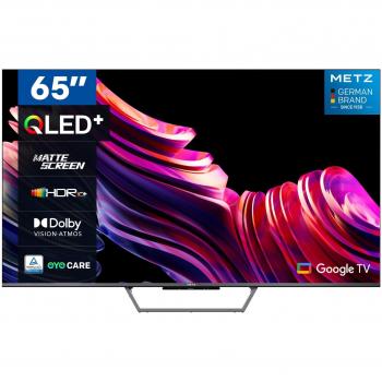 Televisor Metz Smart TV QLED 65 UHD 4K con Google TV, Dolby Vision, Dolby Atmos y Pantalla Mate Antirreflejos