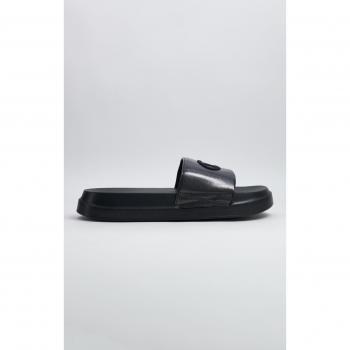 Chanclas Champion Slide Miami Platform Negras para Mujer