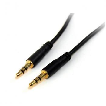 StarTech.com 10 ft Slim 3.5mm Stereo Audio Cable - Male to Male (AUX Cable)