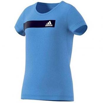 adidas Yg TR Cool tee Camiseta, Niñas, azusue/Blanco, 170