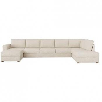 Sofá rinconero Comfivo 262 Abriamo 03 con función de descanso y caja de ropa de cama, 370x186x85cm