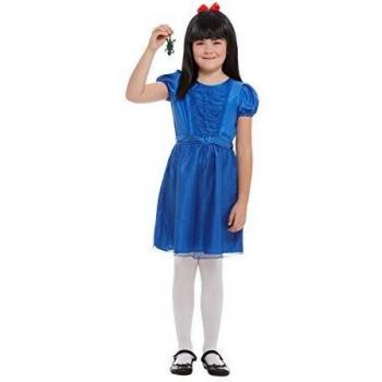 Smiffys 50273S - Disfraz oficial de Roald Dahl para niña, talla S, color azul