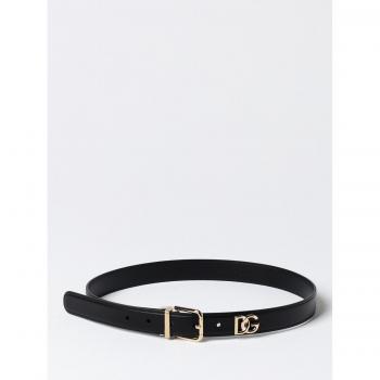Dolce & Gabbana Women's Black Leather Belt Size 75 CM