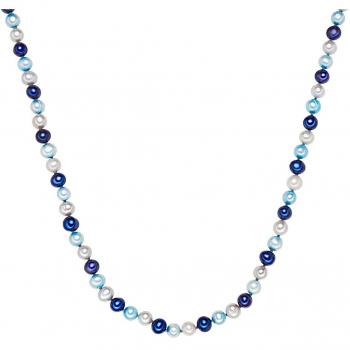 Collar de Perlas de Agua Dulce en Rosa, Naranja y Amarillo con Cierre de Plata 925 - Valero Pearls