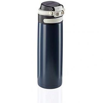 Leifheit Vaso térmico Flip (600 ml) con tapón de rosca, taza hermética con bloqueo adicional contra
