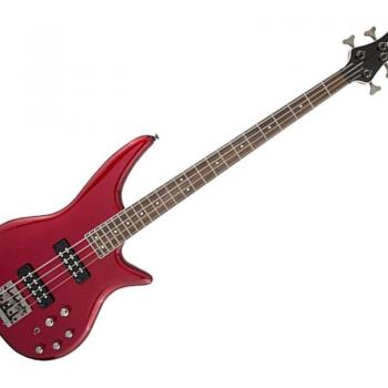 Jackson JS Series Spectra Bass JS3 Electric Guitar, Laurel Fingerboard, Metallic Red