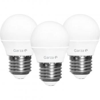 Garza - Pack de 3 bombillas LED esférica E27 5,5 W 470 lm 3000 K