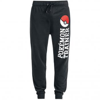 Pokemon Trainer Pantalones de gimnasia Negro S