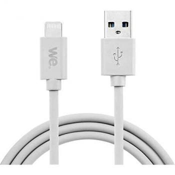 Cable USB/Lightning de Silicona - 2m - Blanco, Certificado MFi, Carga y Sincronización de Datos