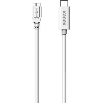 Kanex KU3CMB111M - Adaptador USB-C a Micro-B USB 3.0 para Apple New MacBook, 1.2 m