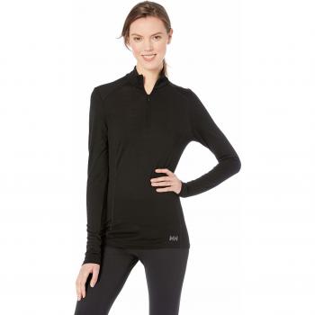 Helly Hansen W Hh Merino Mid 1/2 Zip Black M