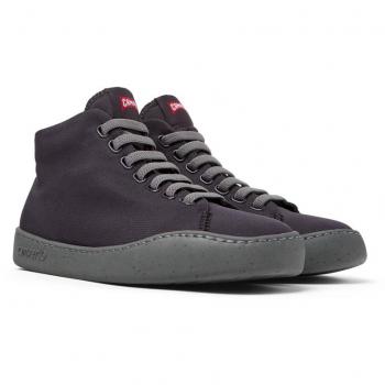 Zapatillas de piel de mujer Peu Touring abotinadas con cordones - Camper - Color lila - Talla 38