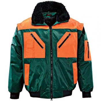 HTR 0623p-2 X l-4651 tamaño 2 X -LARGE 3 en 1 chaqueta de piloto - verde/naranja