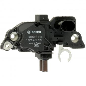 Regulador del generador y alternador BOSCH 1 986 AE0 129, compatible con múltiples modelos, diseño compacto, alta eficiencia en regulación de voltaje, fácil instalación, fabricado con materiales de calidad para mayor durabilidad