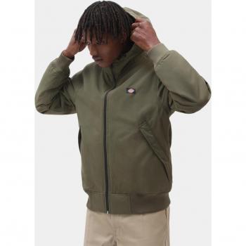 Chaqueta de hombre Dickies New Sarpy Verde con capucha ajustable