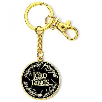 Llavero con logotipo de El Señor de los Anillos - Negro, Aleación de Zinc/Cobre/Aluminio, Talla Única