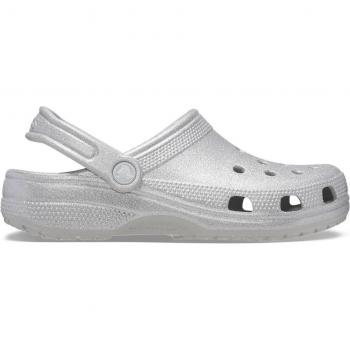 Crocs Women's Classic Glitter Clog - Grey - Size: 9