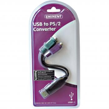 Ewent EW1117 - Convertidor cable USB a PS/2