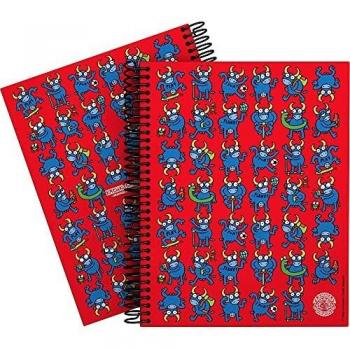 Grafoplás 16512632. Cuaderno A5, Espiral, Tapa Dura Cartón Forrado, Cuadricula 5x5, Certificado FSC