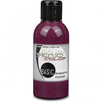 Senjo Color Basic Bodypainting I color de cara y cuerpo I cosméticos, dermatológicamente probado I carnaval, disfraces I 75 ml I rojo-violeta