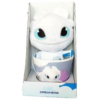 Taza + Peluche Furia Luminosa Como Entrenar a tu Dragon 18cm