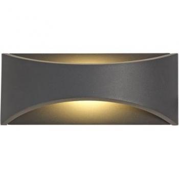 Lámpara de jardín Aryana 1 luz Antracita, Aplique LED con iluminación ascendente y descendente, 6W, 3000K, 375lm, IP54
