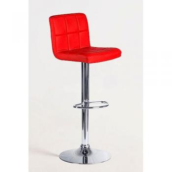 Pack 4 Taburetes Casper - Color Rojo en Polipiel para Cocina