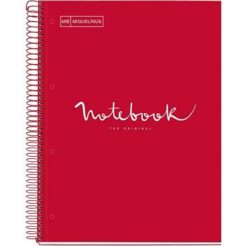 Notebook Miquelrius Emotions A4 120H Raya Rojo